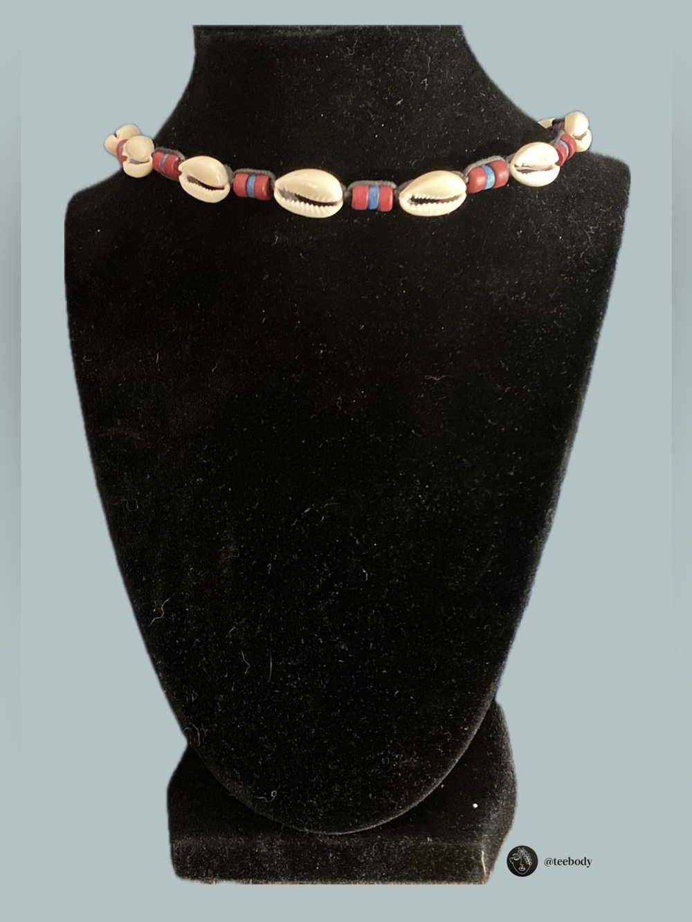 VTG Cruz Accessories Earth Elements Cowrie Shell Choker Necklace NWT NOS 17"
